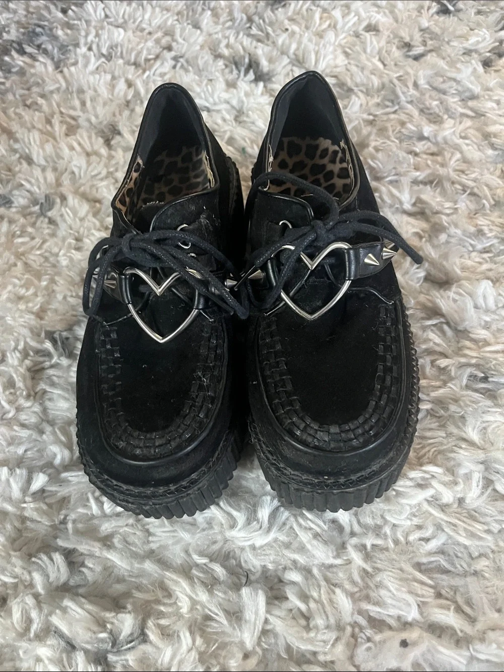 Demonia Cult Creepers with heart ring